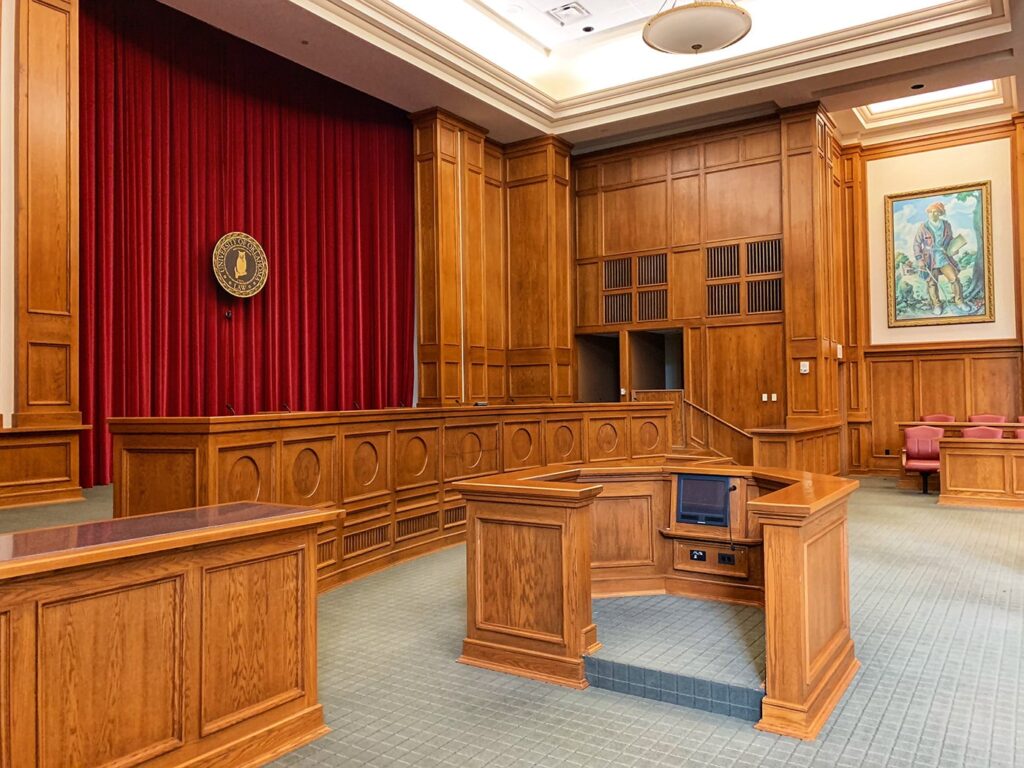 Sala de audiencias de un tribunal